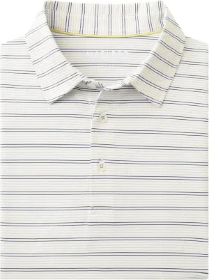 M MAELREG Mens Golf Shirts Dry Fit Moisture Wicking Performance Sports Short Sleeve Striped Collared Polo Shirts for Men