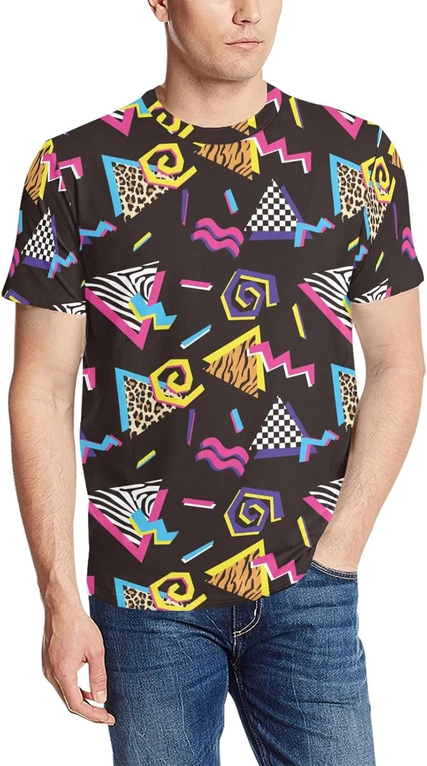 Men's 80s 90s Shirts Retro Vintage Disco Outfit 80s 90s Party Costume
