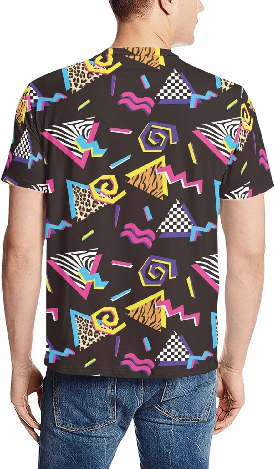 Men's 80s 90s Shirts Retro Vintage Disco Outfit 80s 90s Party Costume