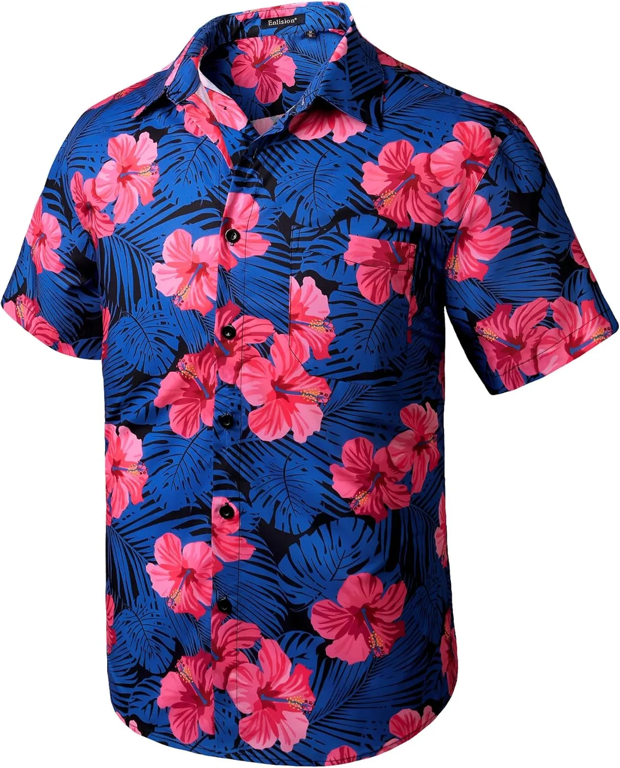 Men's Hawaiian Shirts Short Sleeve Casual Floral Button Down Tropical Shirt Summer Holiday Beach Aloha Hawaii Shirt